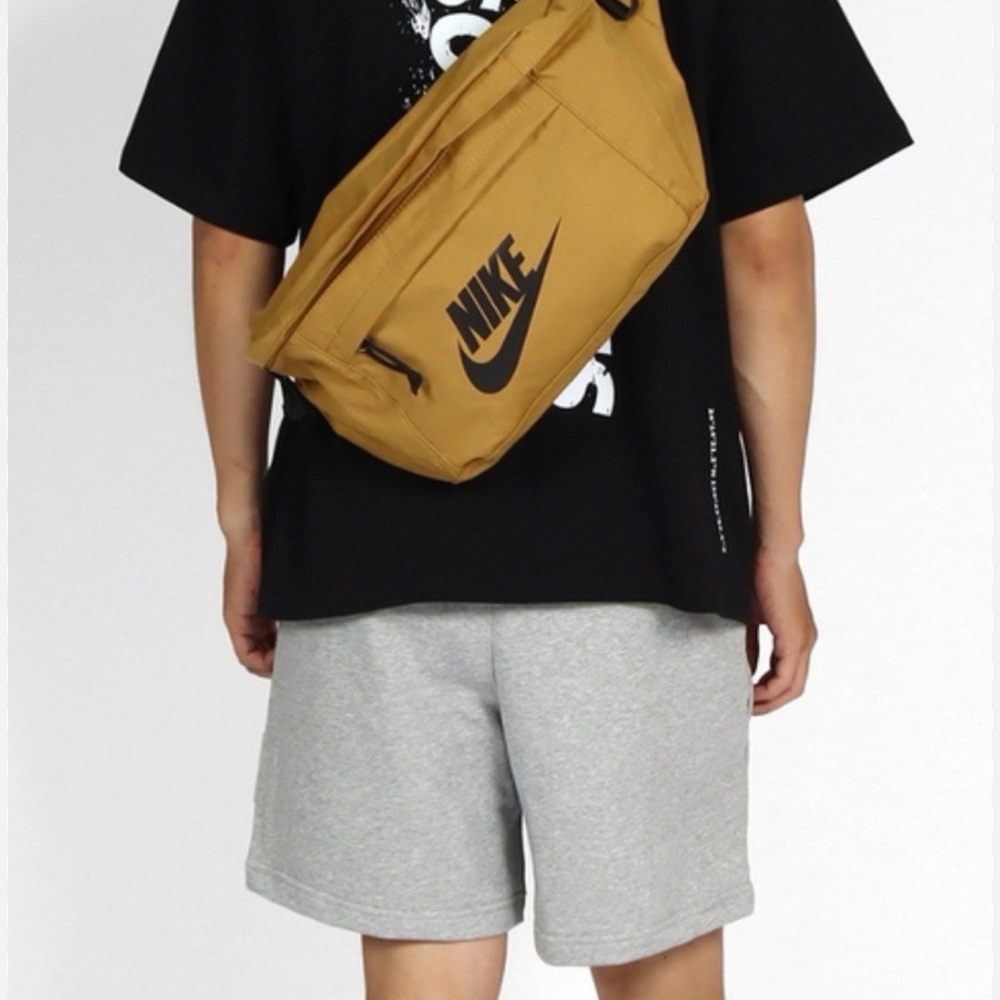 Nike Brown Crossbody Bag with Black Logo